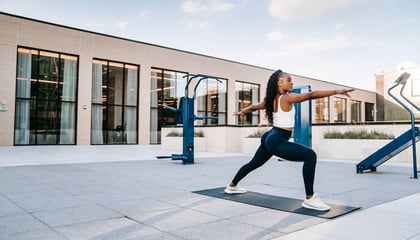 Outdoor Rooftop Gym For The Ambitious